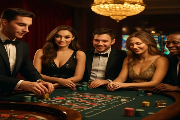 লাইভ টেবিল-ভিত্তিক গেমিং পরিবেশে অংশগ্রহণকারীদের উপস্থিতি