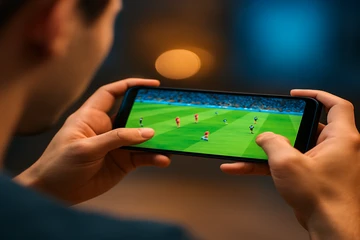 মোবাইল-বান্ধব গেমিং প্ল্যাটফর্ম ইন্টারফেসের একটি উদাহরণ