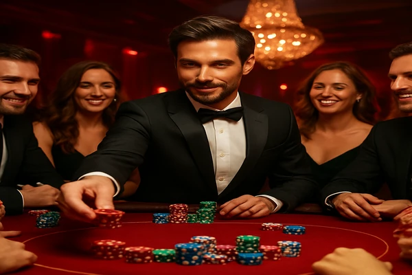 আলো ঝলমলে গেমিং পরিবেশে একজন আত্মবিশ্বাসী গেম অপারেটর ব্যবহারকারীদের 1777bd অ্যাকাউন্টে নিরাপদে লগইন করার জন্য আমন্ত্রণ জানান।